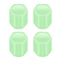 Luminous Tire Valve Stem Caps for Car, 8PCS Fluorescent Glow in the Dark Air Caps Cover, Illuminated Corrosion Resistant Tire Pressure Caps, Universal for Car, Truck, SUV, Motorcycles, Bike (Green)